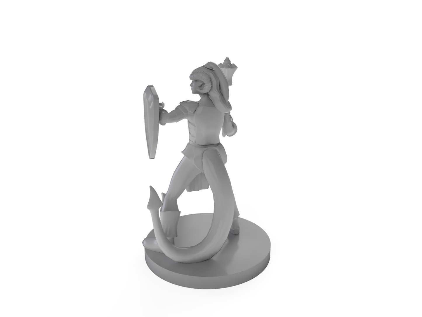 Tiefling Female Cleric Tabletop DND Gaming Miniature