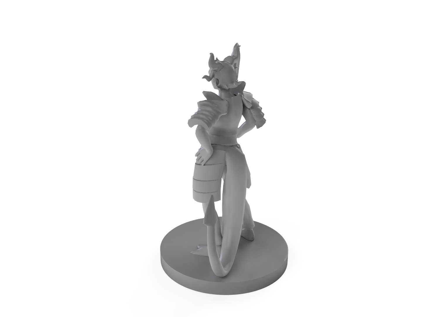 Tiefling Female Death Cleric 2 Tabletop DND Gaming Miniature