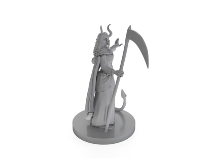 Tiefling Female Death Cleric 3 Tabletop DND Gaming Miniature