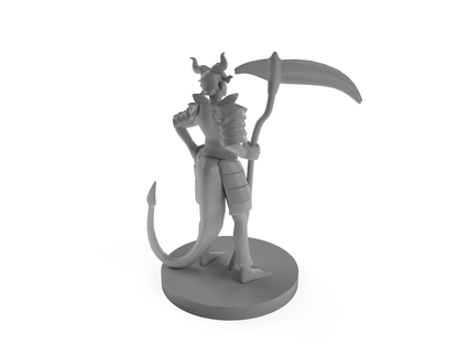 Tiefling Female Death Cleric Tabletop DND Gaming Miniature