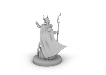 Tiefling Female Druid Tabletop DND Gaming Miniature