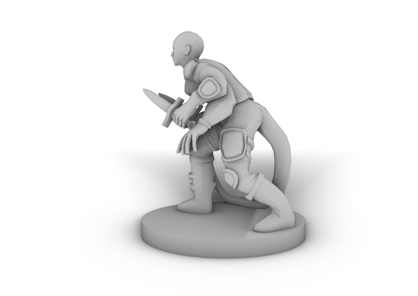 Tiefling Female Rogue Four Arms Tabletop DND Gaming Miniature