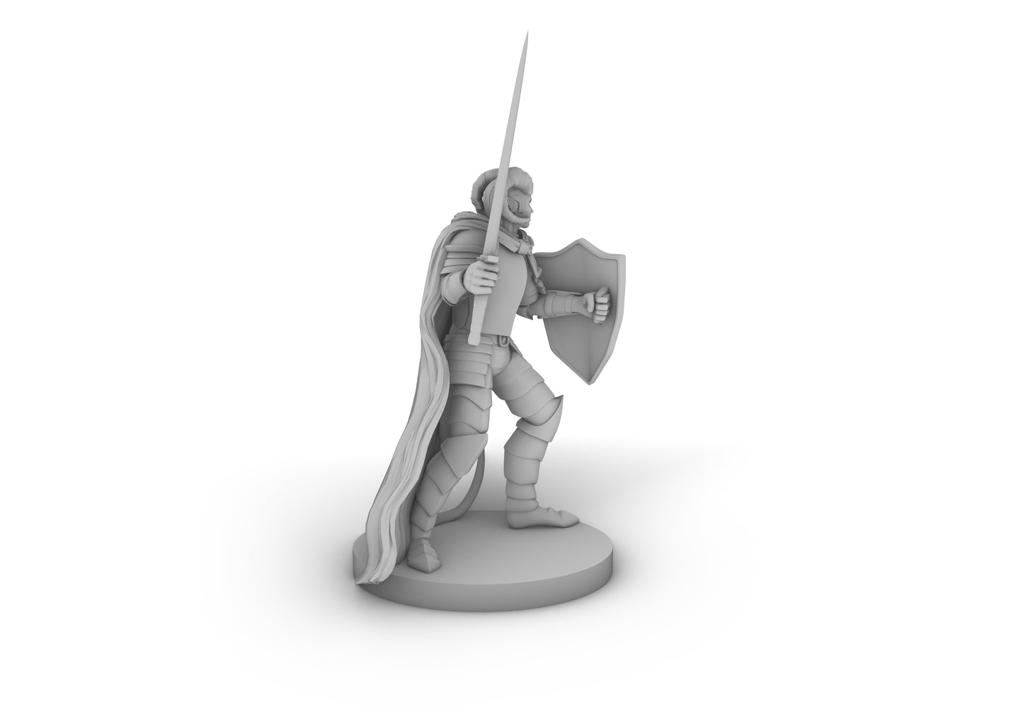 Tiefling Paladin Tabletop DND Gaming Miniature