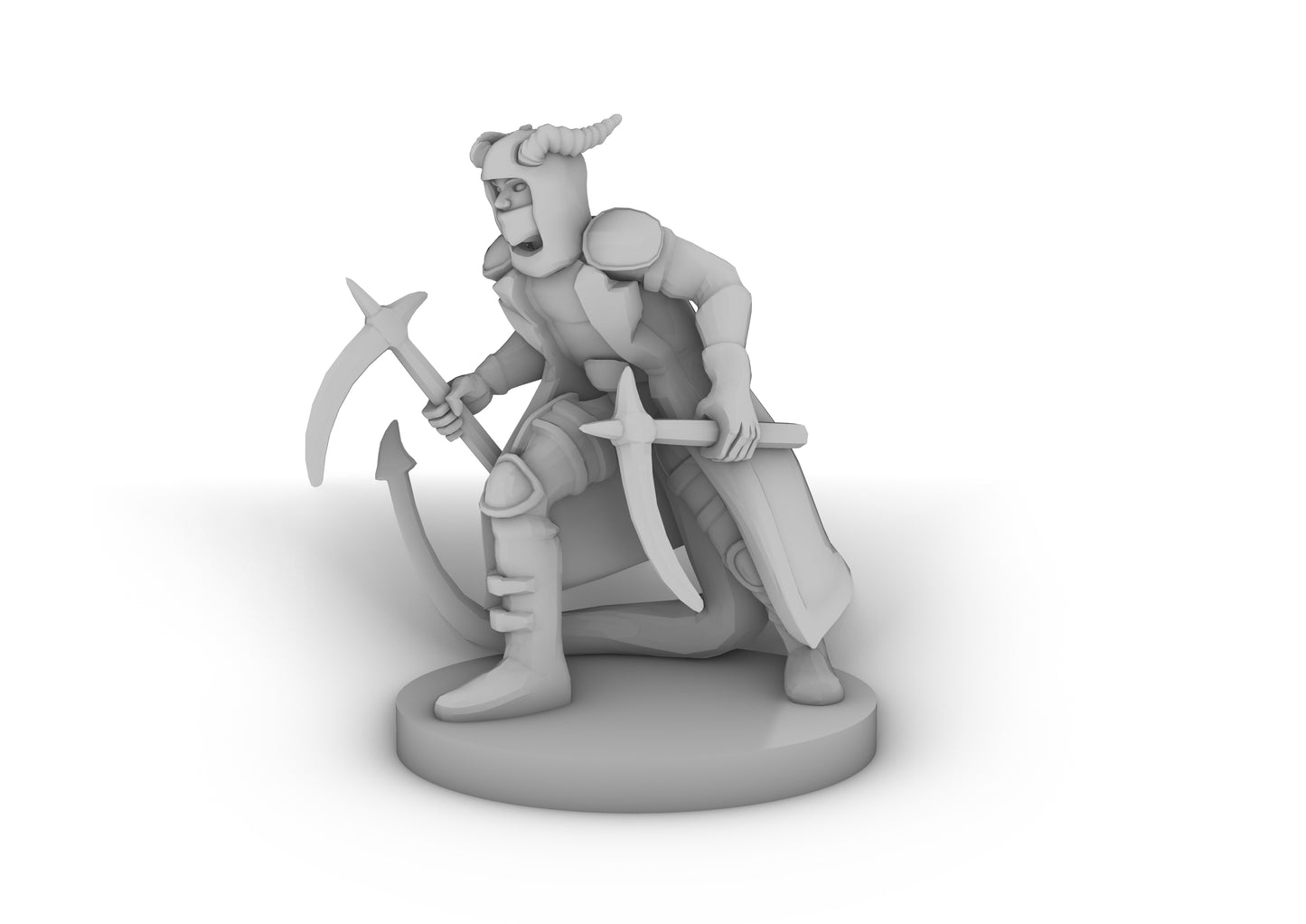 Tiefling Rogue With Scythes Tabletop DND Gaming Miniature