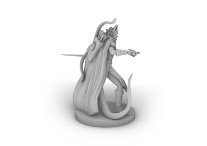 Tiefling Two Sword Ranger Tabletop DND Gaming Miniature