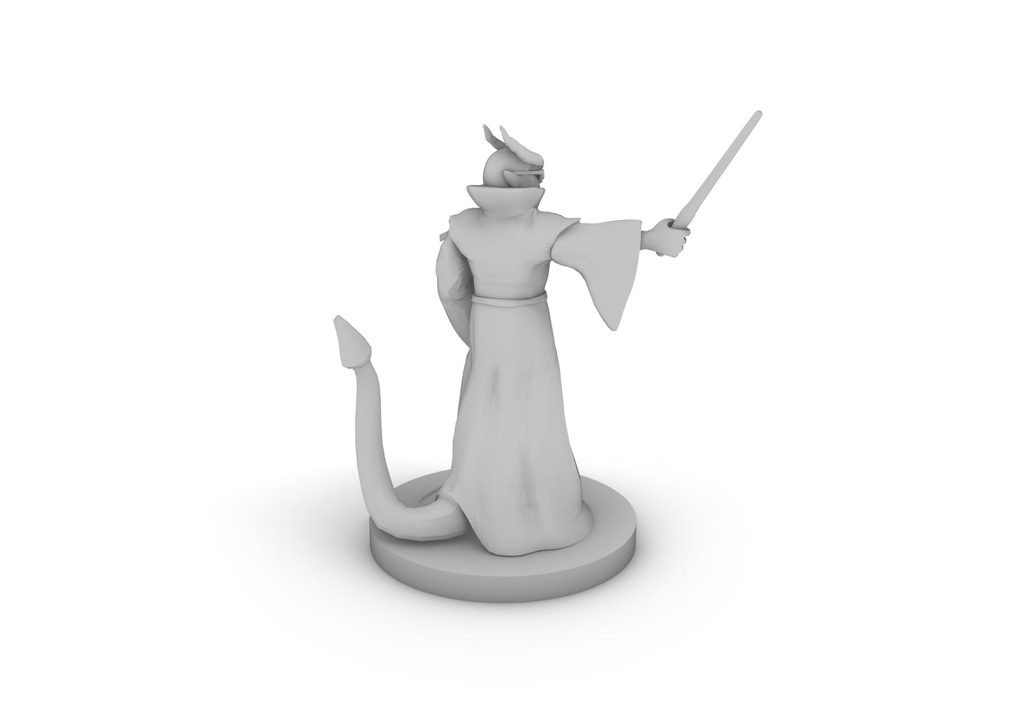 Tiefling Wizard With Glasses Tabletop DND Gaming Miniature