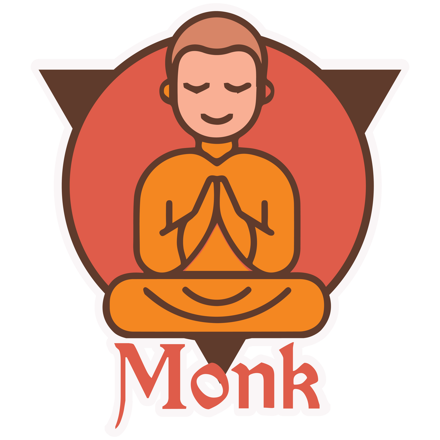 Monk Sticker