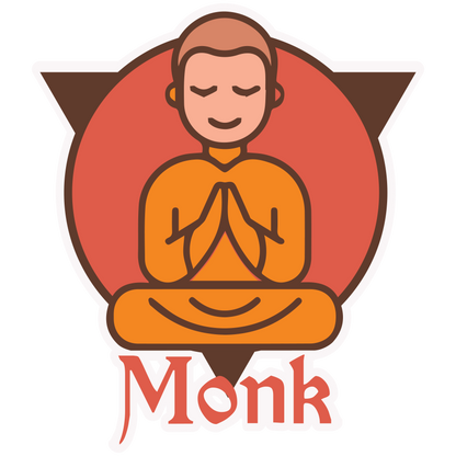 Monk Sticker