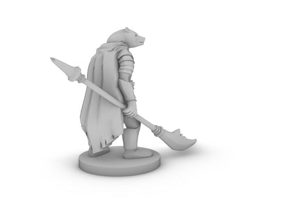 Werebear Knight Tabletop DND Gaming Miniature