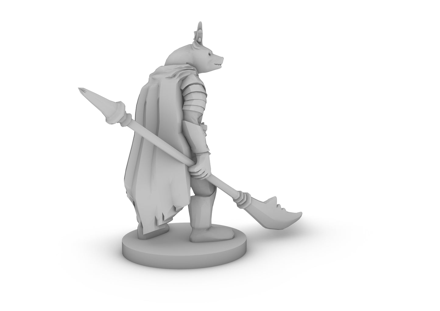 Werebear Knight with Antlers Tabletop DND Gaming Miniature