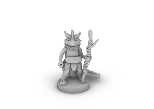 Young Dragonborn Druid Tabletop DND Gaming Miniature