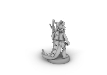 Young Dragonborn Druid Tabletop DND Gaming Miniature