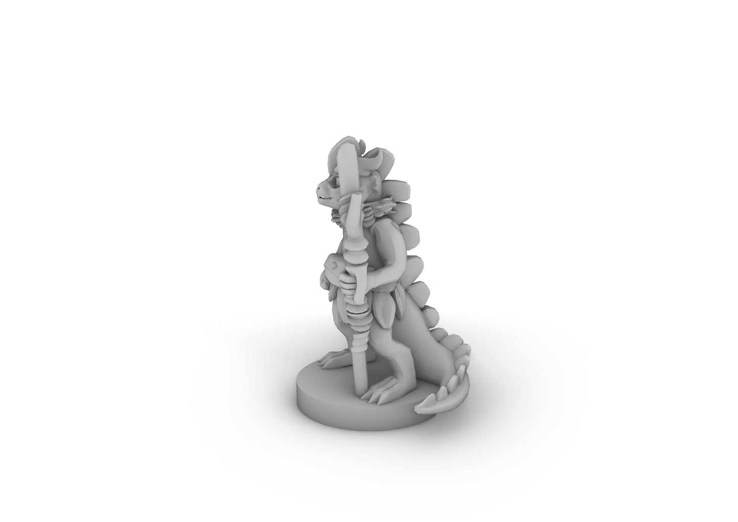 Young Dragonborn Druid Tabletop DND Gaming Miniature