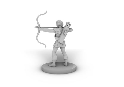 Young Human Male Ranger Tabletop DND Gaming Miniature