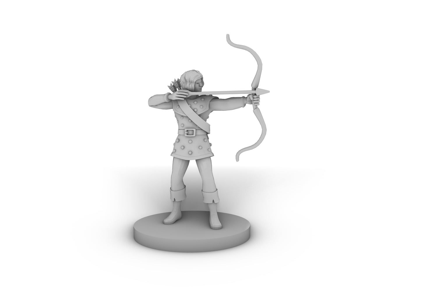 Young Human Male Ranger Tabletop DND Gaming Miniature