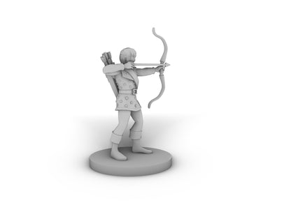 Young Human Male Ranger Tabletop DND Gaming Miniature