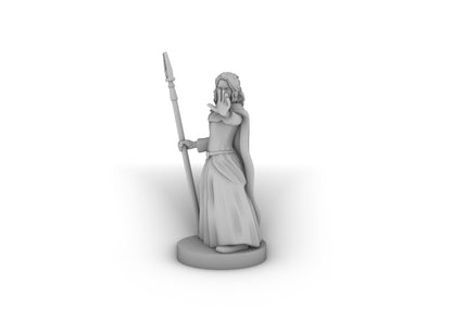 Young Human Sorceress Tabletop DND Gaming Miniature