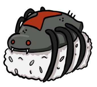 Spooky Sushi 2 Sticker