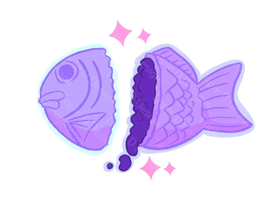 Purple Taiyaki Sticker