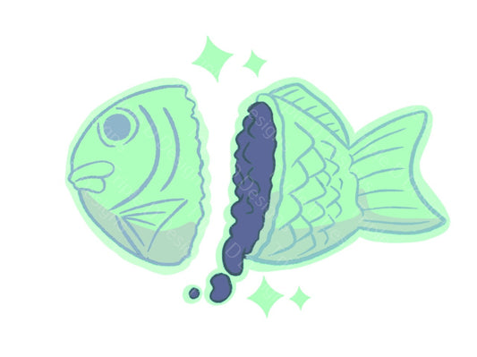 Green Taiyaki Sticker